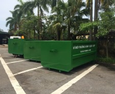 Thùng chở rác contenner dùng cho xe  hooklift